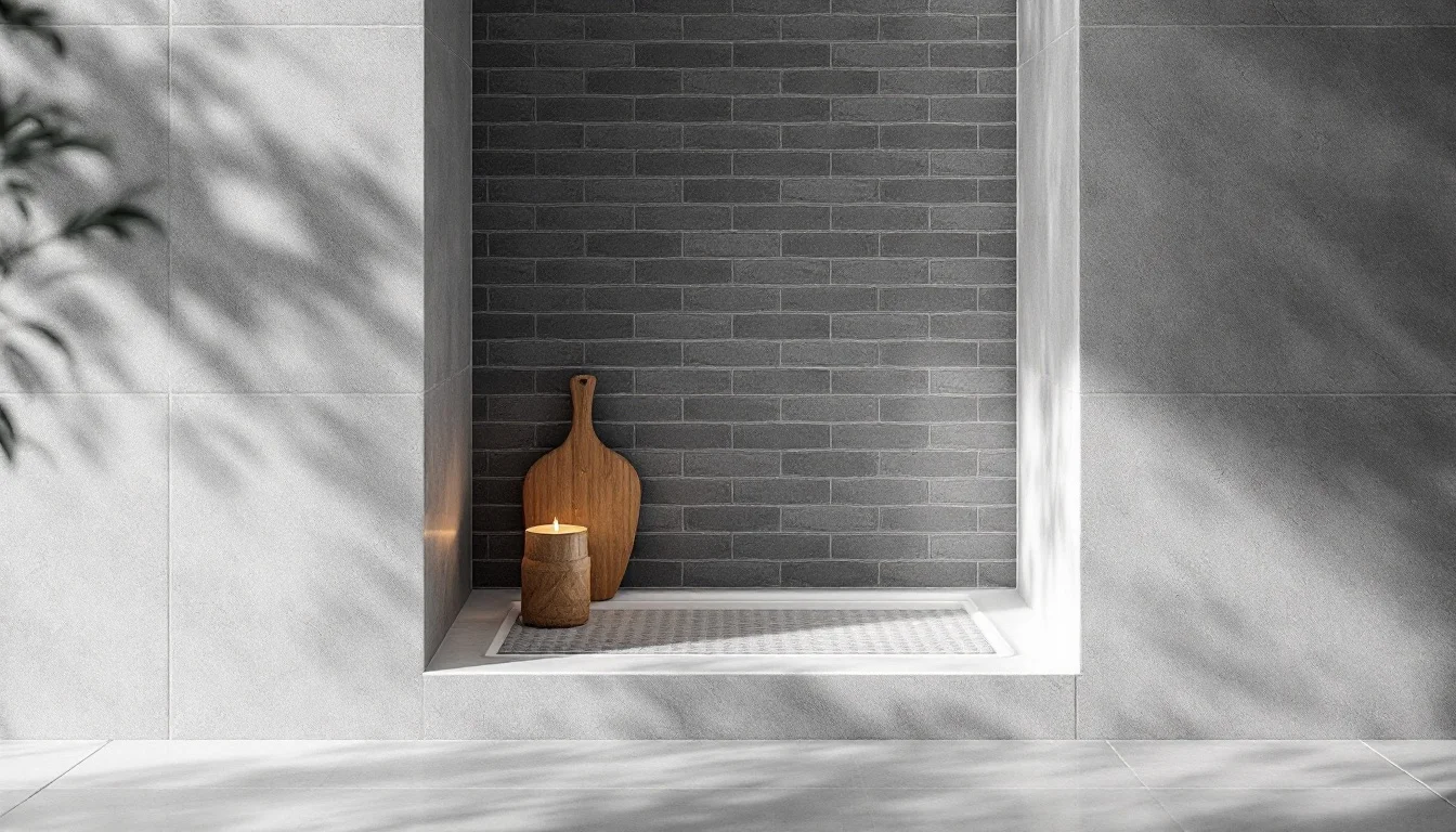 Een inbouwnis in de douche maken